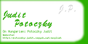 judit potoczky business card